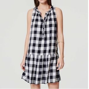 Loft black and white dress